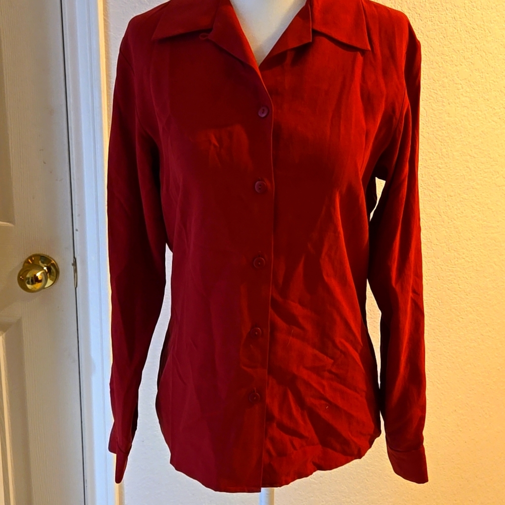 Petite Sophisticate Vintage Silk Top 4P